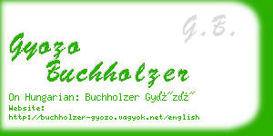 gyozo buchholzer business card